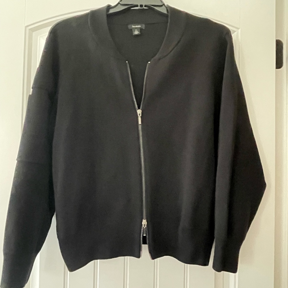 Halogen Women’s’ Black Zip-Up Sweater